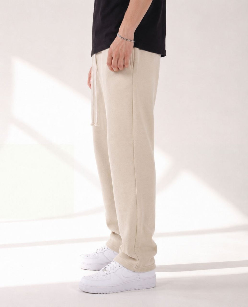 Beige Sweatpants
