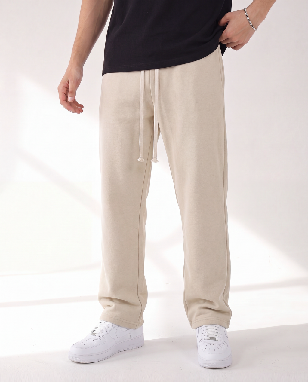 Beige Sweatpants