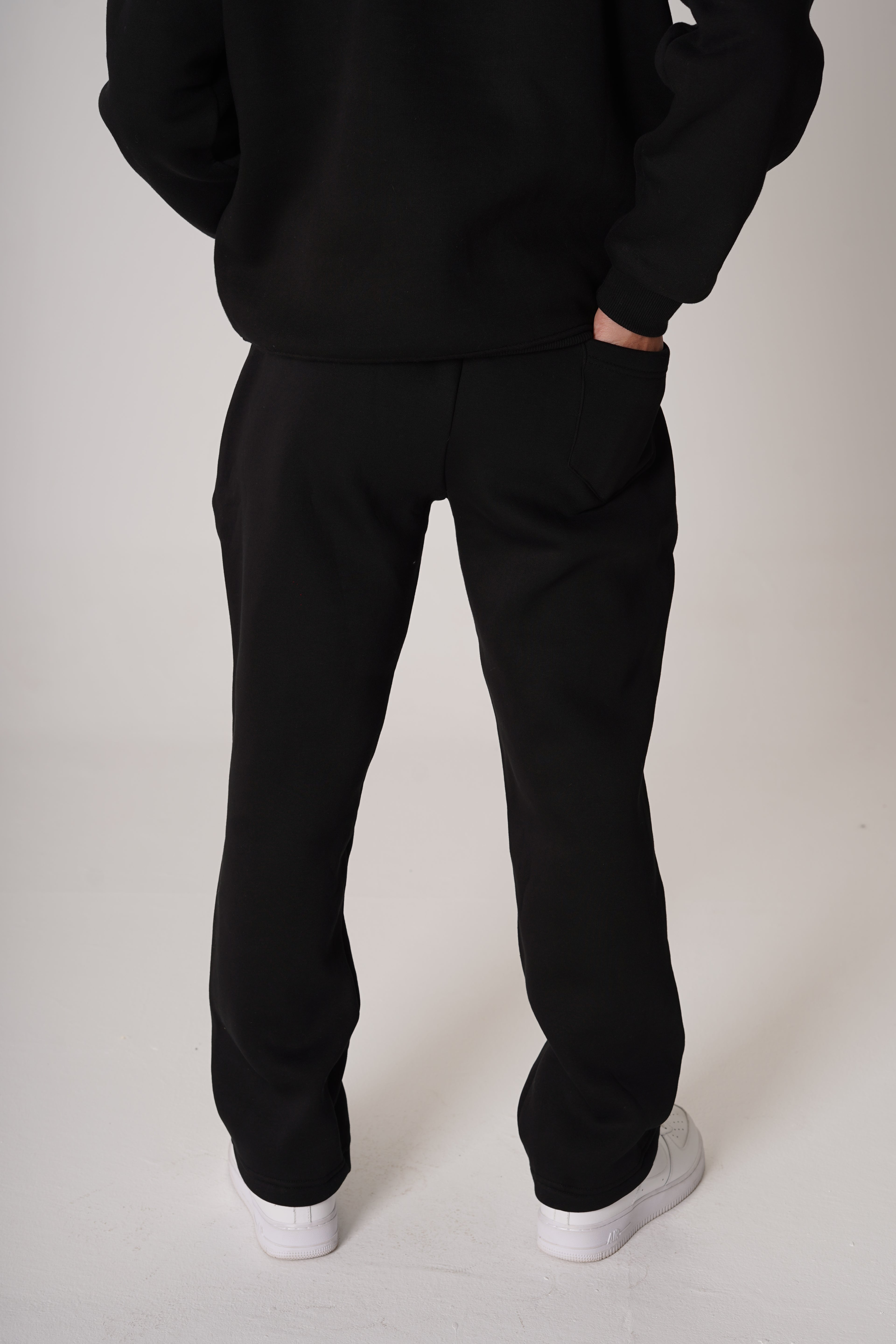 Black Straight Sweatpants