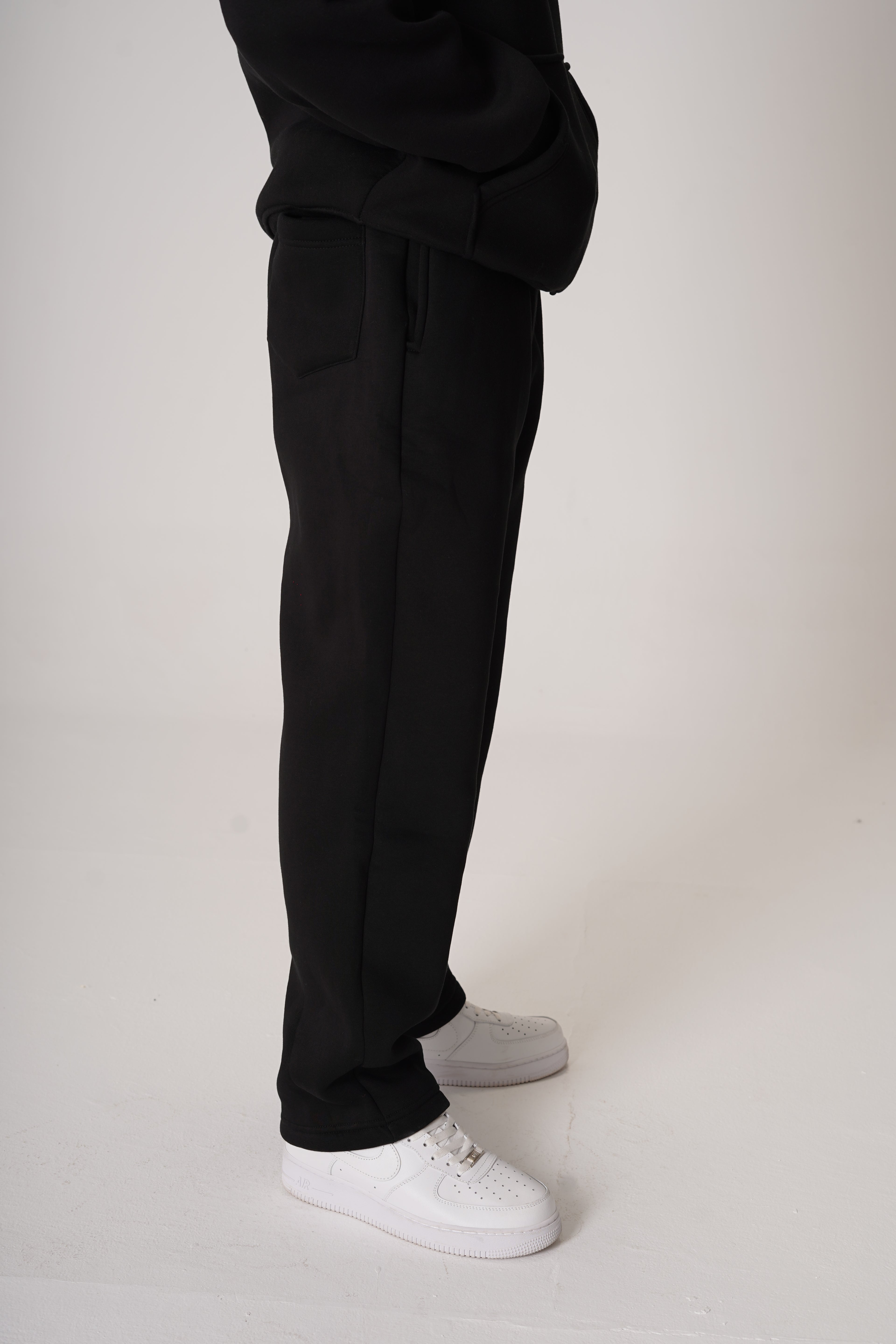 Black Straight Sweatpants