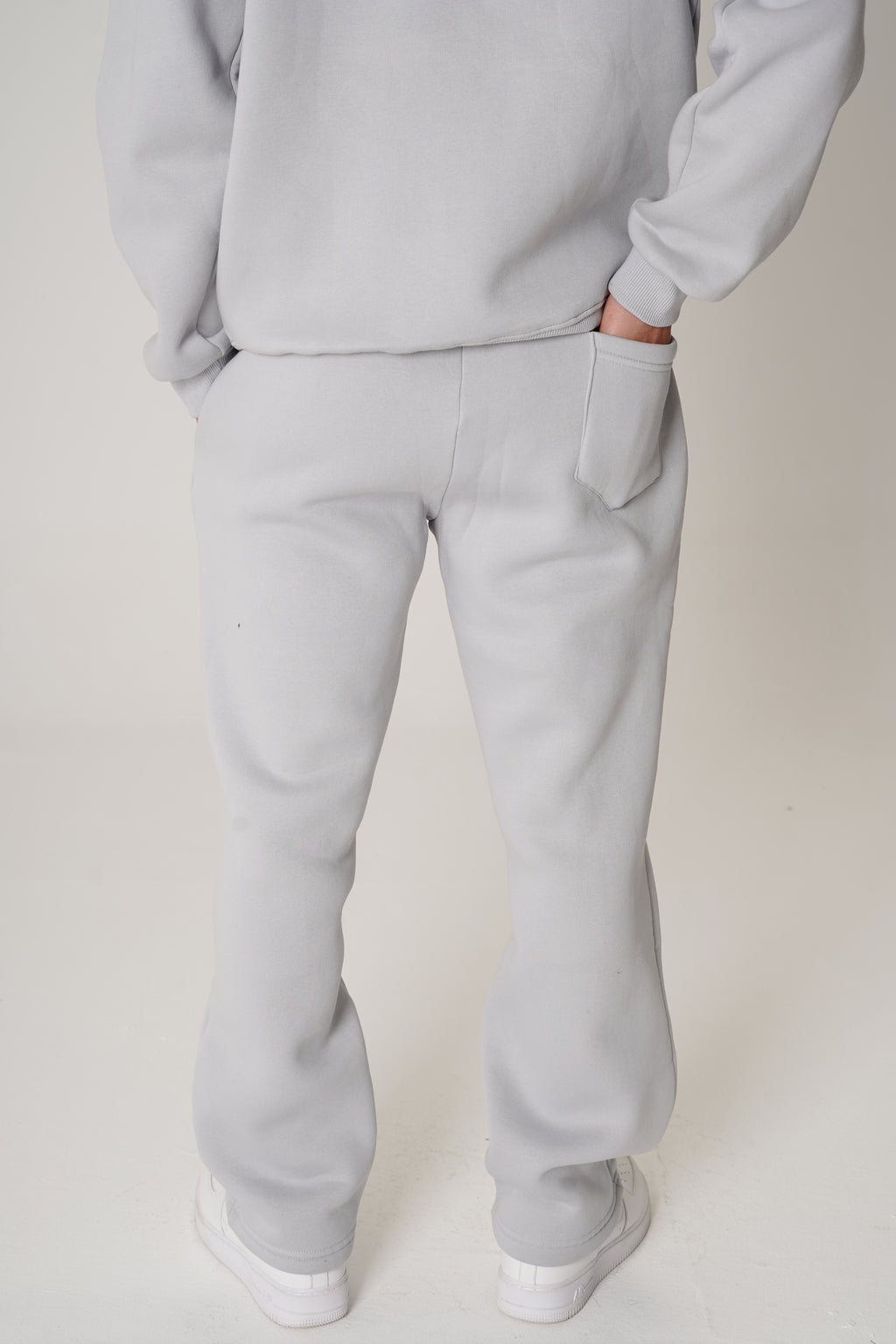 Gray Straight Sweatpants