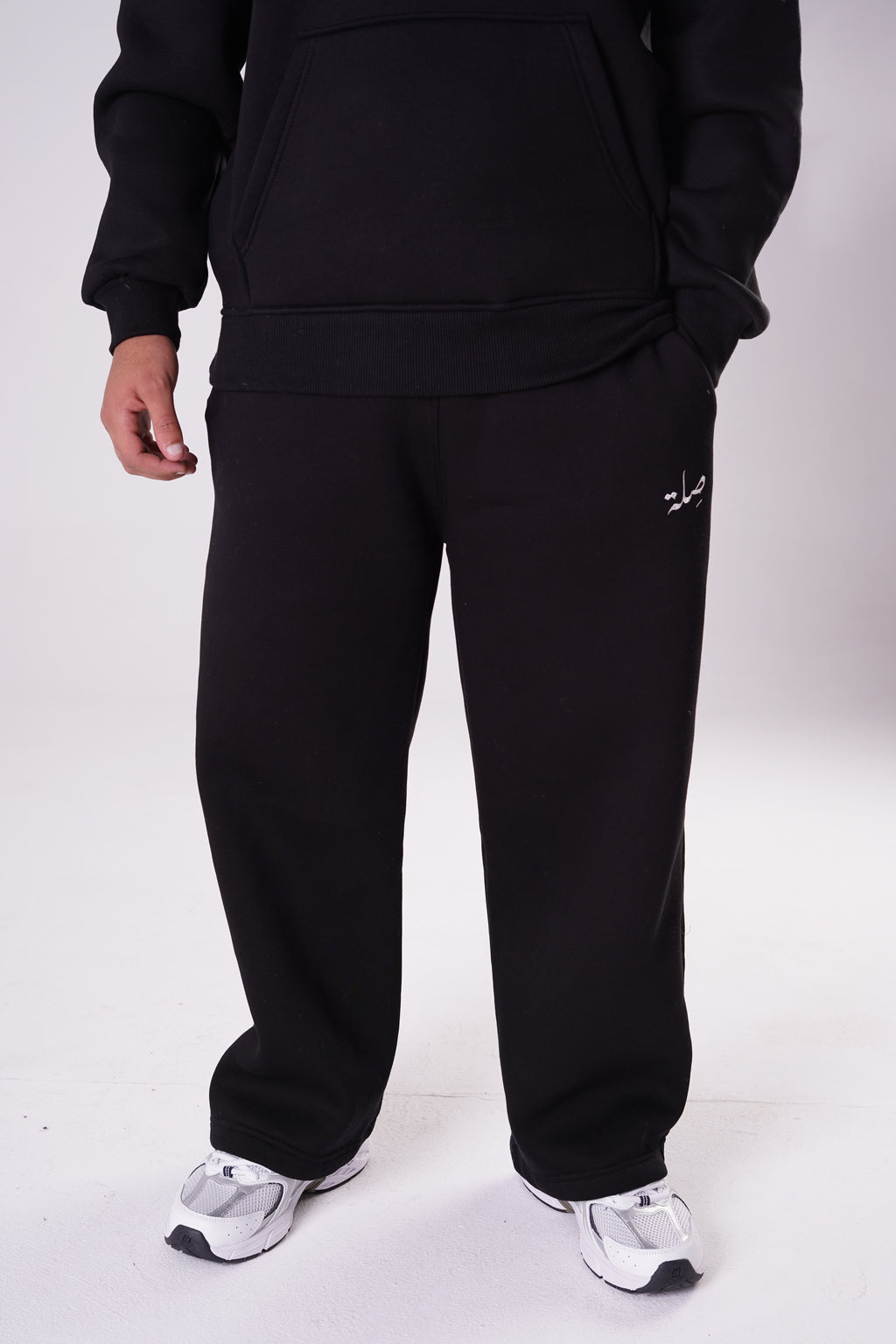 Black Straight Sweatpants