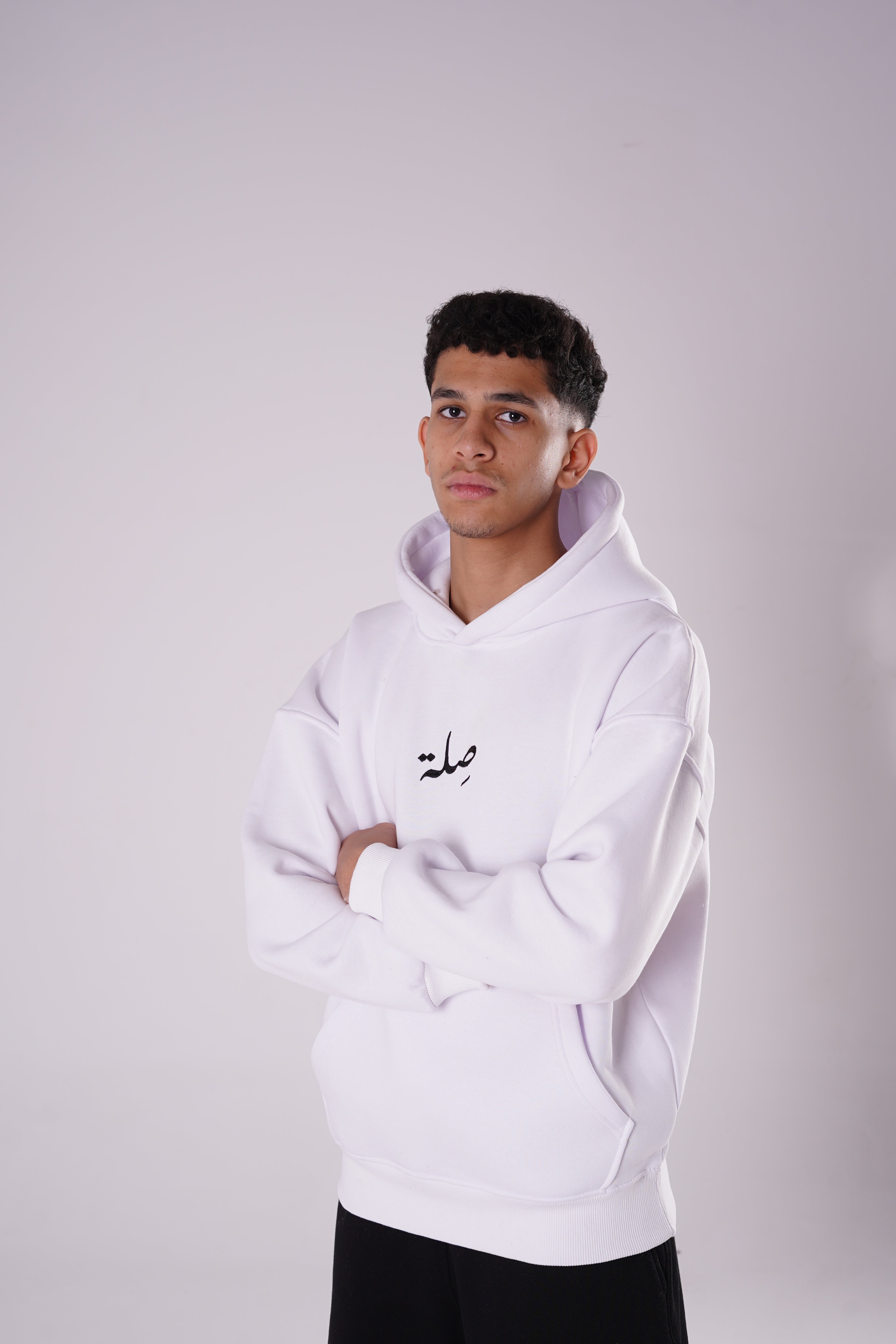 White Hoodie Selah Drop