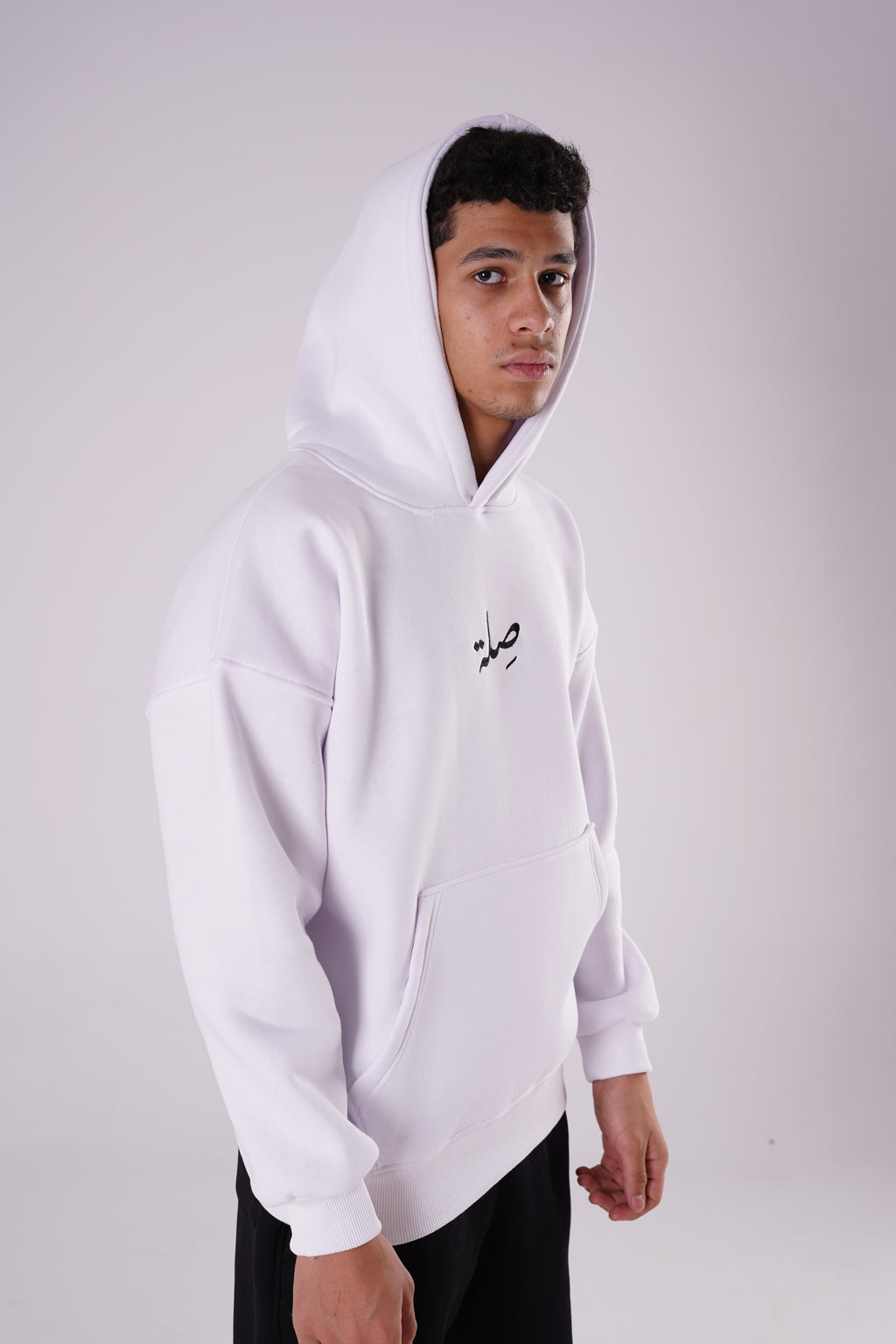 White Hoodie Selah Drop