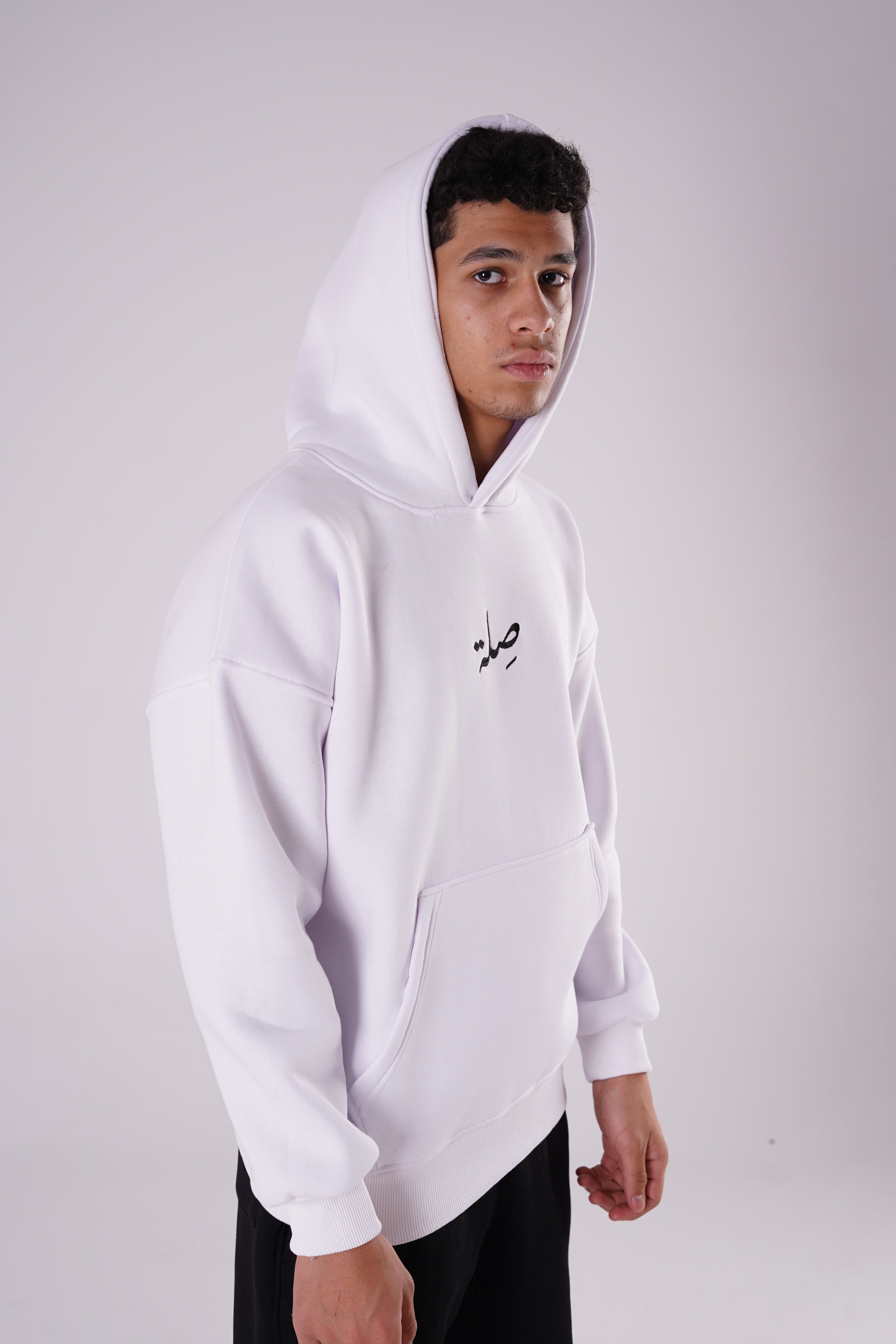 White Hoodie Selah Drop